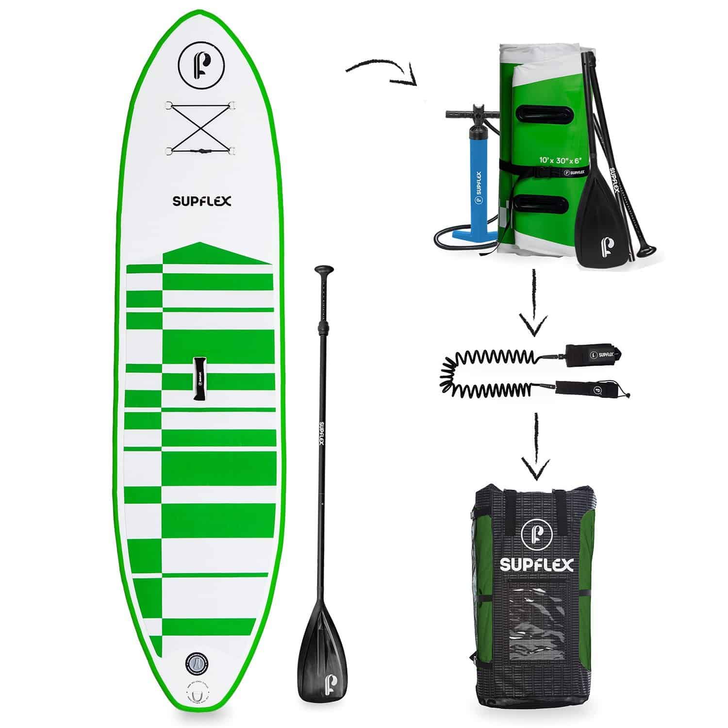 a picture of a Supflex inflatable paddle board